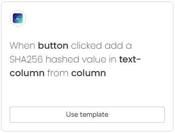 Data Hash on status change example